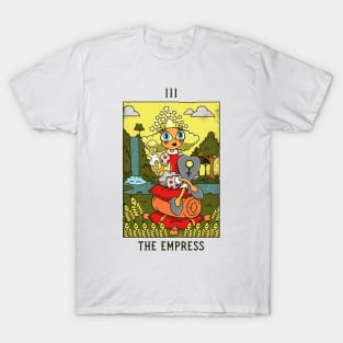 Empress - Mystical Medleys - Vintage Cartoon Tarot (White) T-Shirt